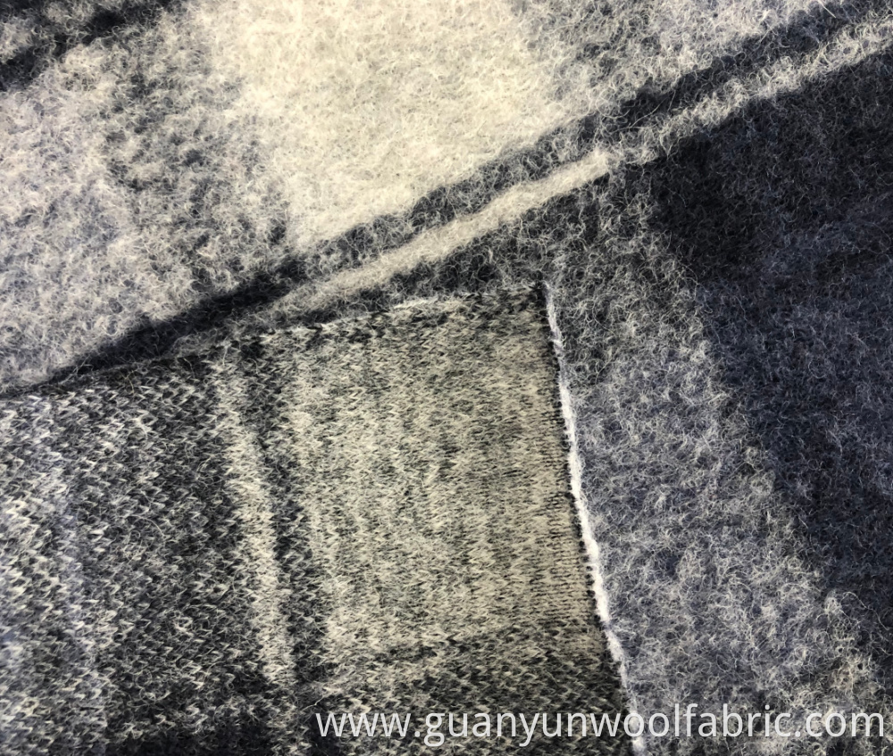 Plaid wool fabric